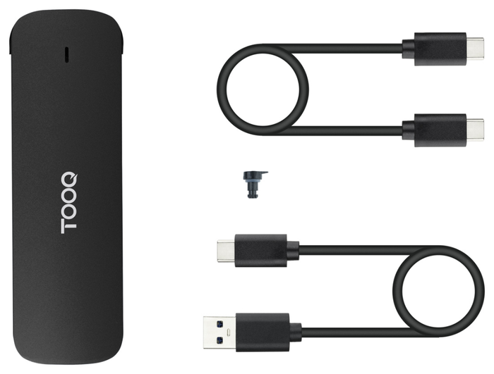 Tooq Caja Externa para SSD M.2 NVMe TQE-2201B, Negro