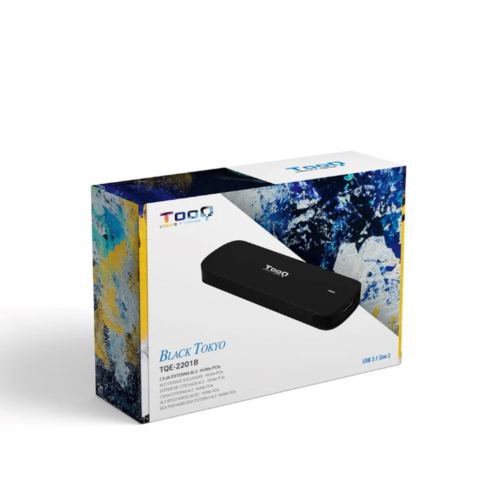 Tooq Caja Externa para SSD M.2 NVMe TQE-2201B, Negro