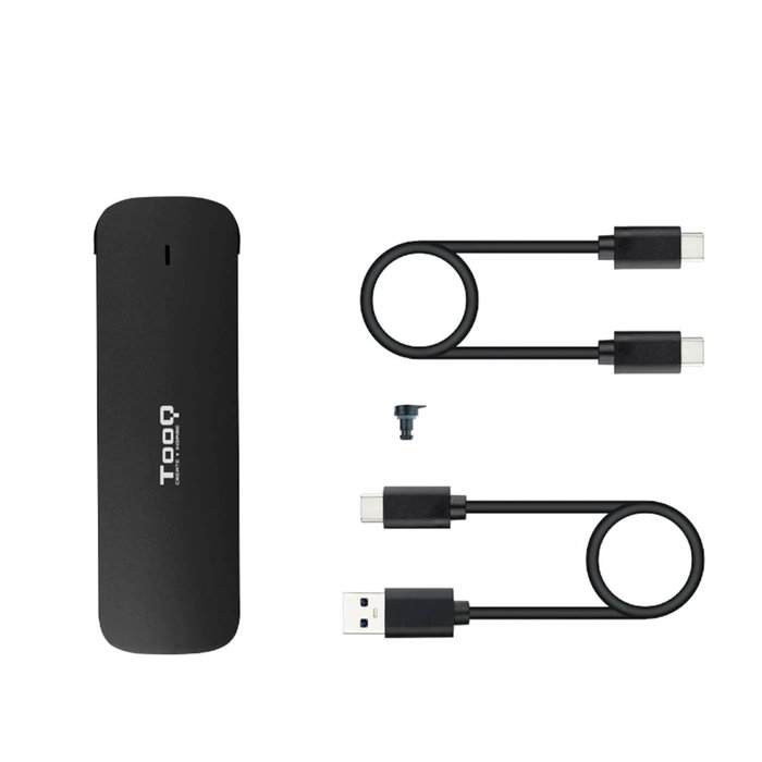 Tooq Caja Externa para SSD M.2 NVMe TQE-2201B, Negro