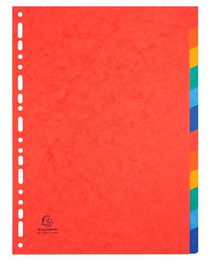 Exacompta Separadores Nature Future Cartulina Lustrada 225 gr A4 12 Posiciones Colores