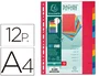Exacompta Separadores Nature Future Cartulina Lustrada 225 gr A4 12 Posiciones Colores