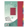 Exacompta Juego de 12 Separadores Multitaladro A4 en Cartulina de 225g Colores Surtidos