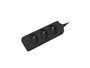 Lanberg Regleta de extensión 3x PL 3m negra