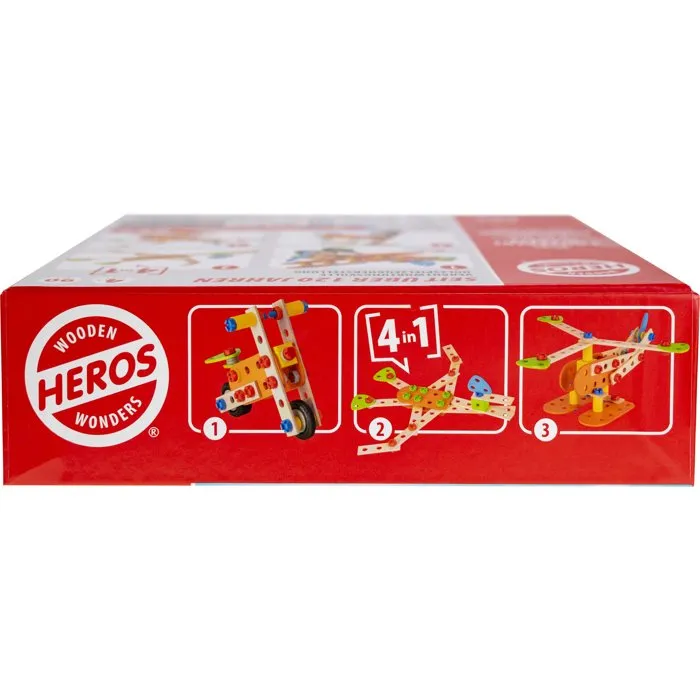 Heros Constructor Biplano de Madera 90 Piezas FSC +4 años HER4255870200081 Heros Constructor Biplano de Madera 90 Piezas FSC +4 años HER4255870200081