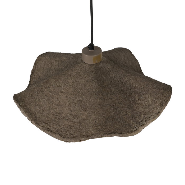 Lámpara Techo Gris Papel Maché 44 X 44 X 18 cm Lámpara Techo Gris Papel Maché 44 X 44 X 18 cm