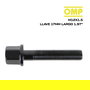 Omp Juego 4 Tornillos M12x1.5 Plano Largo 50 mm Llave 17 Negro Din 10.9 OMPS09641201