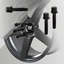 Omp Juego 4 Tornillos M12x1.5 Plano Largo 50 mm Llave 17 Negro Din 10.9 OMPS09641201