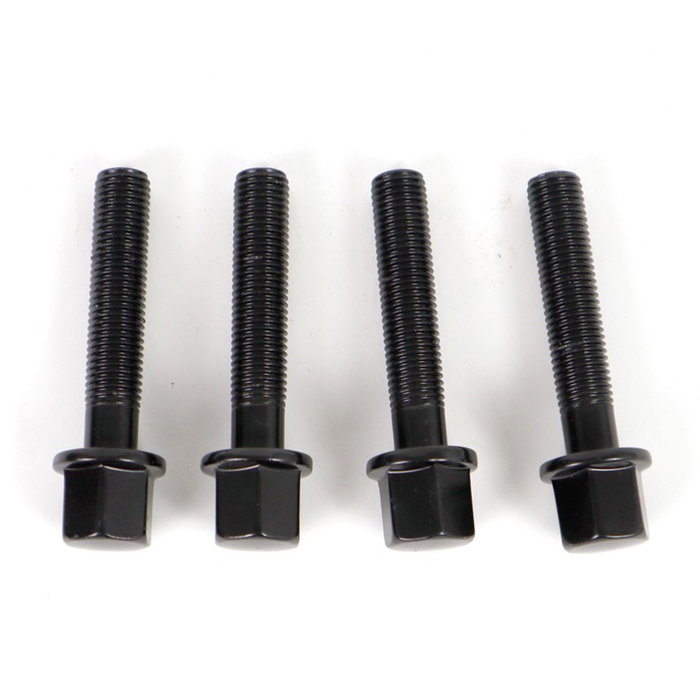 Omp Juego 4 Tornillos M12x1.5 Plano Largo 50 mm Llave 17 Negro Din 10.9 OMPS09641201