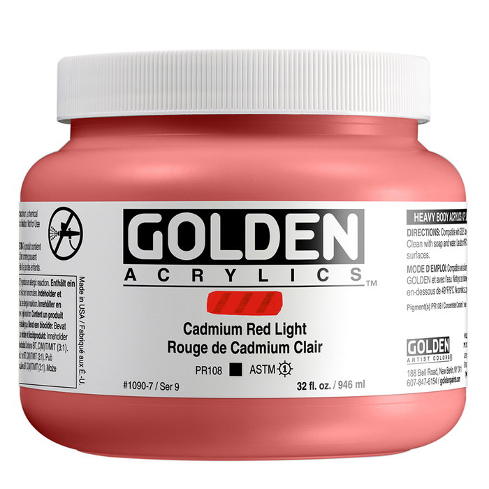 Golden Heavy Body Rojo Cadmio Claro 946 ml Golden Heavy Body Rojo Cadmio Claro 946 ml