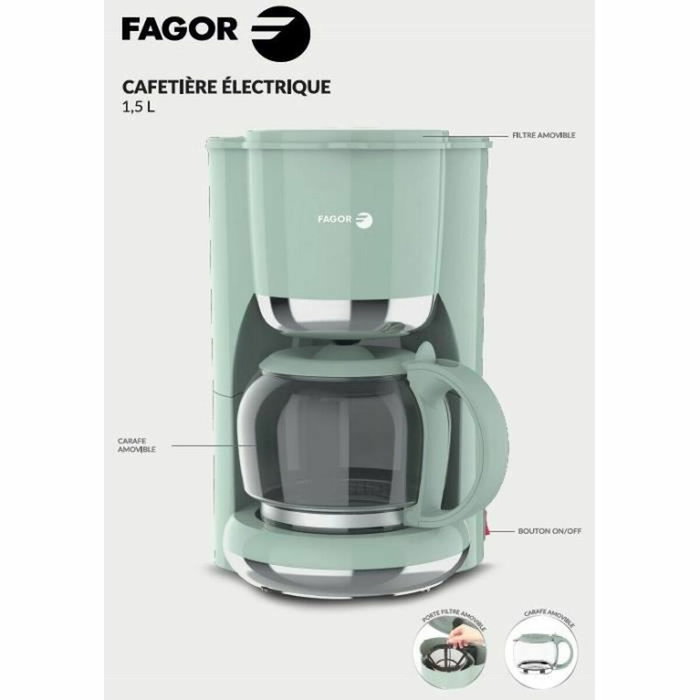 Fagor FG1560 Cafetera de filtro 1,5L