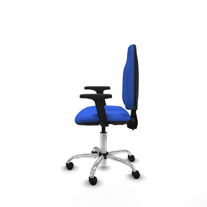 PIQUERAS Y CRESPO Silla de oficina Algarra Azul con Brazos 2D PIQUERAS Y CRESPO Silla de oficina Algarra Azul con Brazos 2D