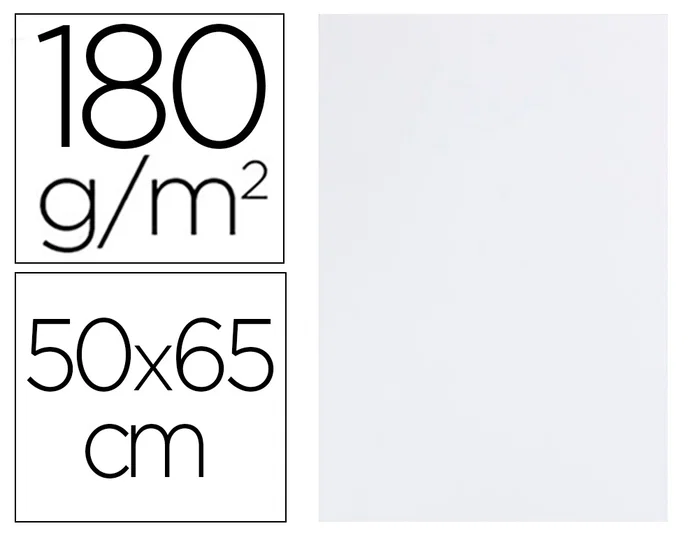 Liderpapel Cartulina Blanca 50x65 cm 180g/m2 Liderpapel Cartulina Blanca 50x65 cm 180g/m2