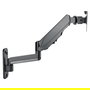 MANHATTAN Soporte de Pared con Gasdruckfeder y Brazo de 3 Pivotes para Monitores y TVs de 17" a 32" (43-81 cm), Compatible VESA 75x75 y 100x100 mm, Hasta 8 kg, Negro
