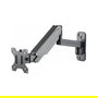 MANHATTAN Soporte de Pared con Gasdruckfeder y Brazo de 3 Pivotes para Monitores y TVs de 17" a 32" (43-81 cm), Compatible VESA 75x75 y 100x100 mm, Hasta 8 kg, Negro