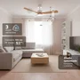 Grunkel SKYSTYLE52 Ventilador de Techo 132cm 35W 6 Velocidades