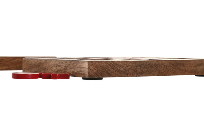 DKD Home Decor Juego de Mesa Tres en Raya Moderno 15 x 2 x 15 cm (4 Unidades) Mango Resina