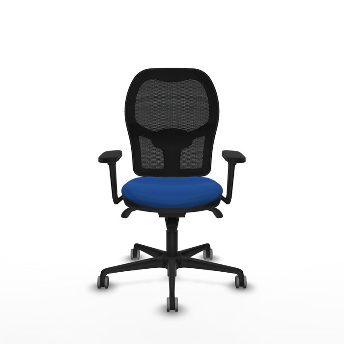PIQUERAS Y CRESPO Silla de oficina Jorquera con mecanismo Sincro, Azul y Negro PIQUERAS Y CRESPO Silla de oficina Jorquera con mecanismo Sincro, Azul y Negro