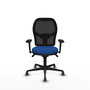 PIQUERAS Y CRESPO Silla de oficina Jorquera con mecanismo Sincro, Azul y Negro