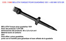 BELLOTA Yunque Picar Guadañas 1051 de 400 mm