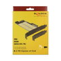 DeLOCK 89630 Tarjeta de interfaz PCIe con 1 x M.2 Key B y 1 x M.2 Key M Low Profile