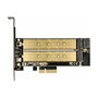 DeLOCK 89630 Tarjeta Adaptadora PCIe x4 a 1 x M.2 Key B y 1 x NVMe M.2 Key M Interno, Low Profile, Pasiva, Windows 10/8/7