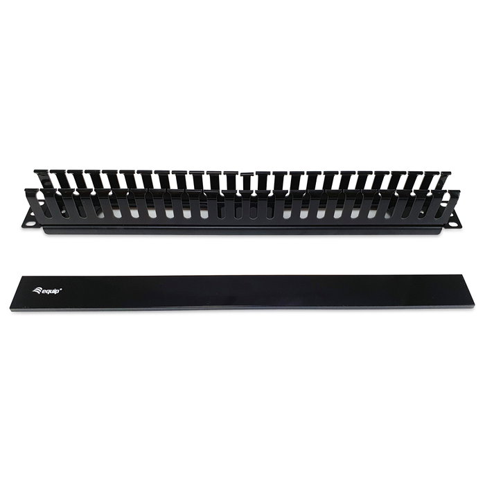 Equip 327314 Panel de gestión de cables para rack de 19 pulgadas, Negro Equip 327314 Panel de gestión de cables para rack de 19 pulgadas, Negro