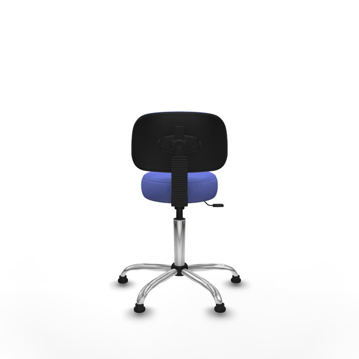 PIQUERAS Y CRESPO Silla Llanos giratoria azul claro con base cromada PIQUERAS Y CRESPO Silla Llanos giratoria azul claro con base cromada