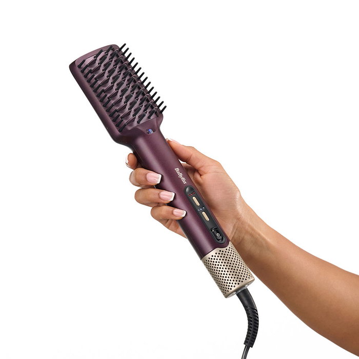 Babyliss Cepillo Secador Alisador AS6400E Air Power Smooth, 900 W, Flujo de Aire Bidireccional, Tecnología Iónica Anti-Frizz, con Guante Protector y Alfombrilla Térmica, 1 u Babyliss Cepillo Secador Alisador AS6400E Air Power Smooth, 900 W, Flujo de Aire Bidireccional, Tecnología Iónica Anti-Frizz, con Guante Protector y Alfombrilla Térmica, 1 u