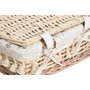 DKD Home Decor Set de 3 Cestas de Ropa Camomila en Mimbre y Algodón Natural