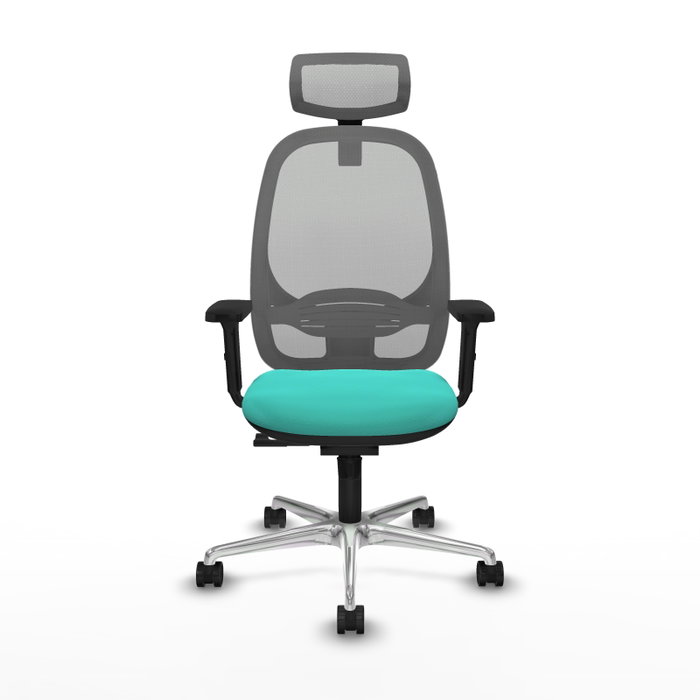 PIQUERAS Y CRESPO Silla de oficina Cilanco con mecanismo Sincro, Turquesa y Gris PIQUERAS Y CRESPO Silla de oficina Cilanco con mecanismo Sincro, Turquesa y Gris
