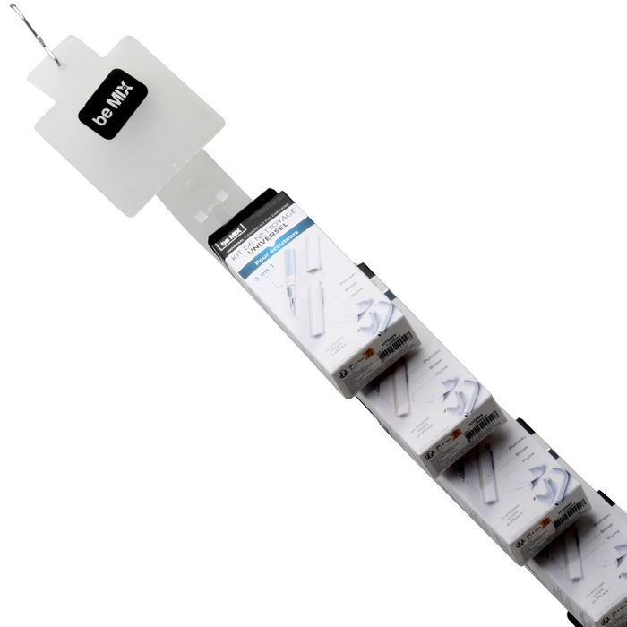 Be Mix Kit Limpieza Auriculares 3 en 1 Incluye Plumero, Cepillo y Pluma de Precisión