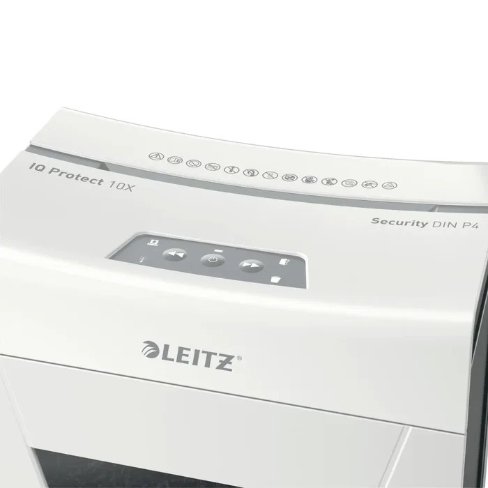 Leitz IQ 10x Protect Destructora de Documentos P4, 10 Hojas, 18L