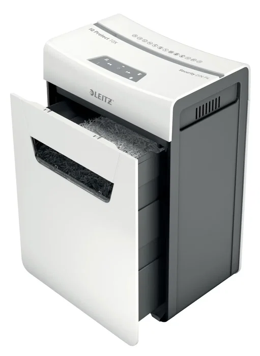 Leitz IQ 10x Protect Destructora de Documentos P4, 10 Hojas, 18L