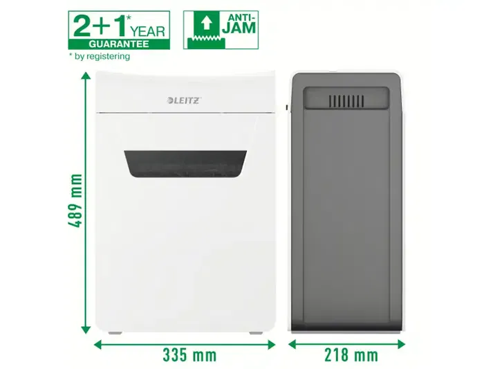 Leitz IQ Protect Premium 10x P4 Destructora de Documentos, Corte Partículas Nivel Seguridad 4, Capacidad + de 10 Hojas
