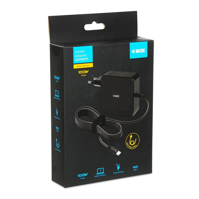Cargador universal para portÁtil ibox iuz100tc 100w usb-c power delivery