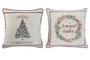 DKD Home Decor Fundas de Cojín de Algodón 45x1x45 550 GR Surtido Rojo y Blanco