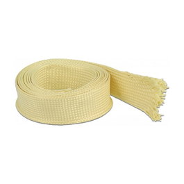 DeLOCK Funda trenzada de fibras de aramida 2 m x 25 mm Amarillo