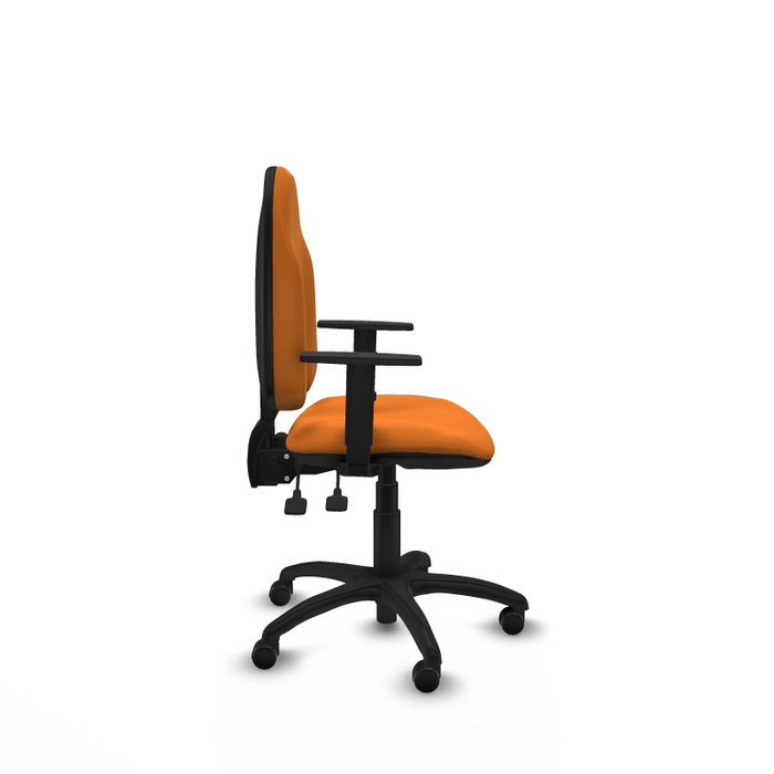 PIQUERAS Y CRESPO Silla de oficina Algarra Naranja con mecanismo Asincro PIQUERAS Y CRESPO Silla de oficina Algarra Naranja con mecanismo Asincro
