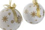 DKD Home Decor Bola Decoracion Navidad Moderna Set de 14 Piezas (2 Unidades) Dorado Blanco 21.5 x 15.5 x 25 cm