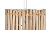 DKD Home Decor Lámpara Techo Tropical Blanco Natural Eucalipto 20 x 40 x 20 cm