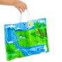 Molto Tapiz Dinos Era Jurásica Juego Tela Bolsa Almacenamiento Edad +12 Meses 40x6x28cm