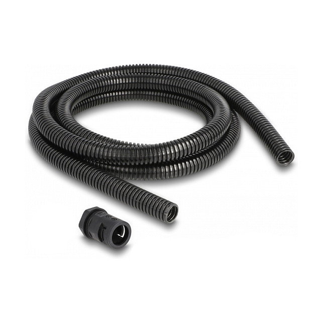 DeLOCK Funda protectora de cable 2 m x 15,8 mm con 2 x PG11 Negro DeLOCK Funda protectora de cable 2 m x 15,8 mm con 2 x PG11 Negro