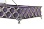 DKD Home Decor Joyero Tradicional Lila Plateado Metal Cristal 22 x 7 x 22 cm