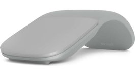 Microsoft Surface Arc Mouse Bluetooth (Gris Claro) - Ultra Delgado y Ligero, 55 g, Rueda de Desplazamiento Completa, Raton Portatil