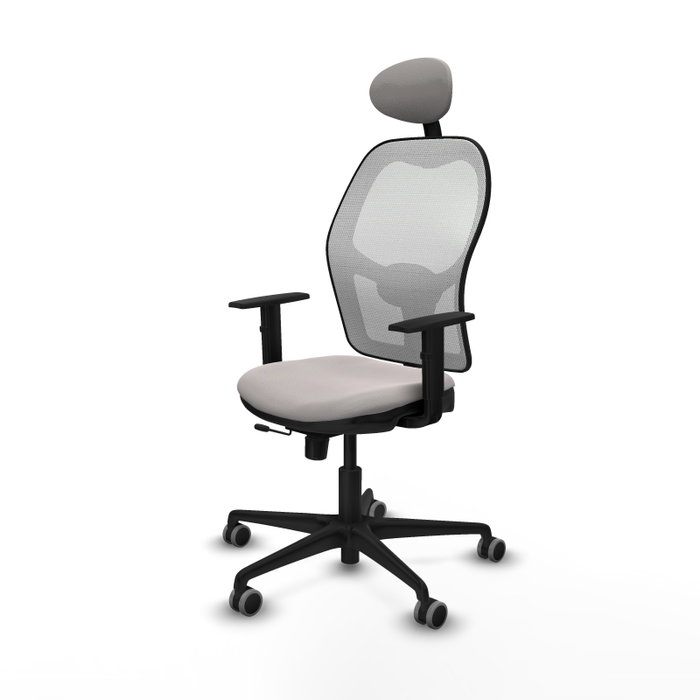 PIQUERAS Y CRESPO Silla de oficina Jorquera Blanca con Mecanismo Sincro/Traslack