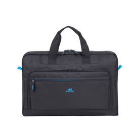 Rivacase Maletín para Portátil Regent II 8059, Hasta 17.3", Negro, Poliéster, Compartimento Acolchado, Bolsillo Frontal