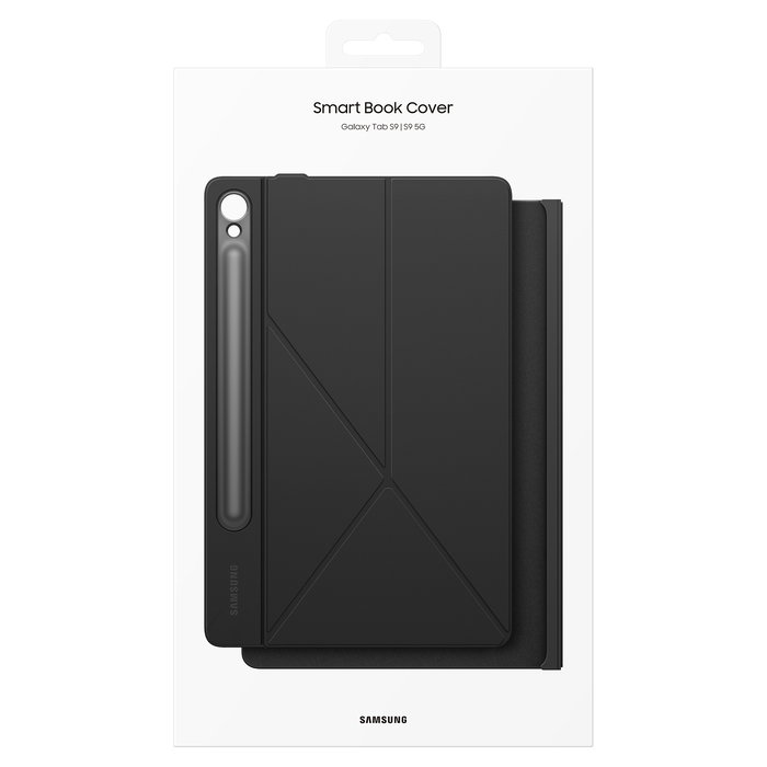 Samsung Smart Book Cover Tab S9/FE black, Funda para Galaxy Tab S9, S9 FE, S10 FE, S10 Lite, 27,9 cm (11")