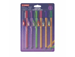 STABILO Set de Rotuladores Mixtos K-POP Point 88 y Pen 68, 6 Unidades