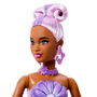 Barbie Muñeca Petal Pop JMF58 - Margarita Lila con Sorpresas Florales y Accesorios