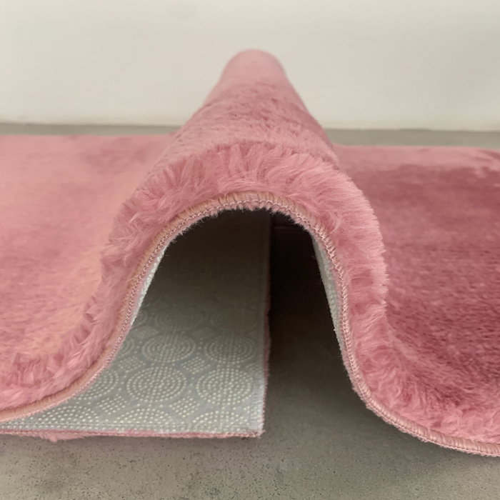 Mijölnir 1629 Alfombra de Baño Fucsia 100 x 150 cm, 100% Acrílico, Felpa 3 cm, Antideslizante, Antibacteriana, Lavable a Máquina